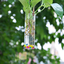 Hanging Tube Crystal Flower Vase Planter Terrarium Container Hydroponic Pot Home Garden Decor
