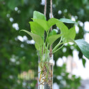 Hanging Tube Crystal Flower Vase Planter Terrarium Container Hydroponic Pot Home Garden Decor