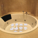10Pcs Cartoon Safety Bath Tub Treads Non Slip Applique Stickers Bathroom Mat