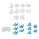 10Pcs Round Safety Bath Tub Treads Non Slip Applique Stickers Bathroom Mat