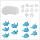 10Pcs Round Safety Bath Tub Treads Non Slip Applique Stickers Bathroom Mat