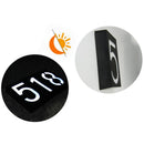 Solar Power 6 LED Light Sign House Hotel Door Plaque Digit Plate Number 2
