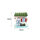 Resin Outing HAPPY CAFE Succulent Plant Flower Pot Box Case Garden Planter