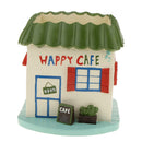 Resin Outing HAPPY CAFE Succulent Plant Flower Pot Box Case Garden Planter