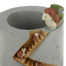 Resin Succulent Plant Planter Flower Pot Garden Craft Decor Hedgehog Design