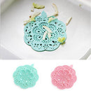 Hair Catcher Bathtub Sink Strainer Shower Basin Drain Cover Filter Trap Pink