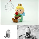 THE LITTLE PRINCE Resin Small Ornament Figure Statue Home Table Decor