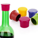 Portable Silicone Wine Beer Cover Bottle Cap Lid Beverage Stopper Kitchen Bar Use Tools Accessory Red