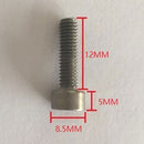 Pack of 10PCS Durable M5x12mm Titanium Standard DIN912 Hexagon Socket Allen Cap Head Bolt Screw