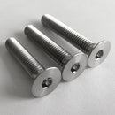 M8*30 Titanium Alloy GR5 TC4 Hex-Socket Screw Allen Head Cap Bolt Screw Pack of 5
