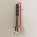 5pcs M8*55 Titanium Alloy GR5 TC4 Hexagon Cap Head Socket Allen Key Screws
