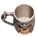 Striking Warrior Tankard Viking Skull Beer Mug Drinkware Vessel 301-400ml