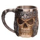 Striking Warrior Tankard Viking Skull Beer Mug Drinkware Vessel 301-400ml