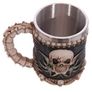 Creative Skull Mug Stainless Steel Drinkware Skeleton Resin Halloween Gift