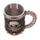 Creative Skull Mug Stainless Steel Drinkware Skeleton Resin Halloween Gift