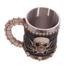 Creative Skull Mug Stainless Steel Drinkware Skeleton Resin Halloween Gift