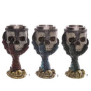 Stainless Steel Goblet 3D Skull Skeleton Claw Wine Beer Halloween Decor Red
