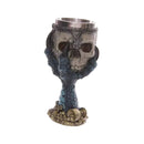 Stainless Steel Goblet 3D Skull Skeleton Claw Wine Beer Halloween Decor Blue