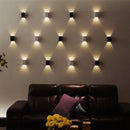 3W LED Square Wall Lamp Sconces Wall Fixture 7 Color Automatic Changed Light