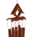Deep Relaxing 8 Tubes Bamboo Roof Chapel Bells Windmill Wind Chimes Decor