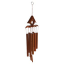 Deep Relaxing 8 Tubes Bamboo Roof Chapel Bells Windmill Wind Chimes Decor