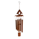 Deep Relaxing 8 Tubes Bamboo Roof Chapel Bells Windmill Wind Chimes Decor