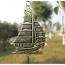 Bronze Metal Chape Church Bells Wind Chime Outdoor Garden Hanging Sailing
