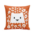 Puppy Cotton Linen Throw Pillow Case Waist Cushion Cover Bed Home Decor