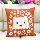 Puppy Cotton Linen Throw Pillow Case Waist Cushion Cover Bed Home Decor