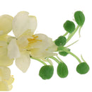 Artificial Silk Delphinium Flowers Leaves Plant Home Decor Beige