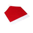 Home Restaurant Bar Chair Decor Santa Red Hat Chair Cover Christmas Home Party Dinning Chair Decor Ornaments