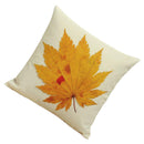 Square Waist Cushion Cover Cotton Linen Throw Pillow Case Slip Maple Leaf
