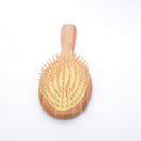 Bamboo Round Handle Pointed Teeth Activating Blood Massage Hair Brush Comb