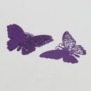 50PCS Purple Butterfly Name Card for Party Wedding