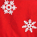 Christmas Santa Red Hat Snowflake Decal Chair Cover Dinner Table Decor Gift
