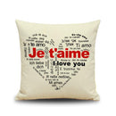 Vintage Linen Throw Pillow Case Waist Bolster Cushion Cover British Style
