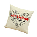 Vintage Linen Throw Pillow Case Waist Bolster Cushion Cover British Style