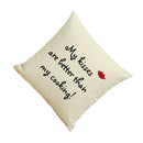 Vintage Linen Throw Pillow Case Waist Bolster Cushion Cover British Style