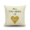 Cotton Linen Nap Cushion Cover Home Decor Throw Pillow Case British