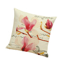Chic Cotton Linen Throw Pillow Case Cushion Cover Sofa Bed Flower Print