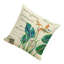 Vintage Linen Throw Pillow Case Waist Bolster Cushion Cover Flower Print