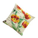 Vintage Linen Throw Pillow Case Waist Bolster Cushion Cover Flower Print