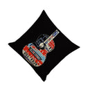 Vintage Cotton Linen Throw Pillow Case Waist Bolster Cushion Cover Guitar