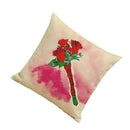 Cotton Linen Throw Pillow Case Floral Waist Cushion Cover Bed Decor