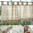 45x150cm Country Hollow Crochet Window Curtain Blackout Drape Panel Decor