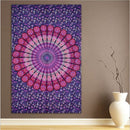 Fashionable Wall Hanging Tapestry Tablecloth Throw Blanket Rug Round Yoga Bed Mat Beach Towel Couch Cover -Purple