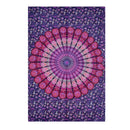 Fashionable Wall Hanging Tapestry Tablecloth Throw Blanket Rug Round Yoga Bed Mat Beach Towel Couch Cover -Purple