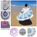 Fashionable Wall Hanging Tapestry Tablecloth Throw Blanket Rug Round Yoga Bed Mat Beach Towel Couch Cover -Purple