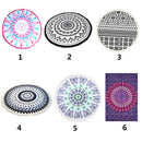 Fashionable Wall Hanging Tapestry Tablecloth Throw Blanket Rug Round Yoga Bed Mat Beach Towel Couch Cover -Purple