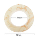 50pcs Eyelet Curtain Tape Rings 40mm Blinds Accessories Sewing Tape Decor
